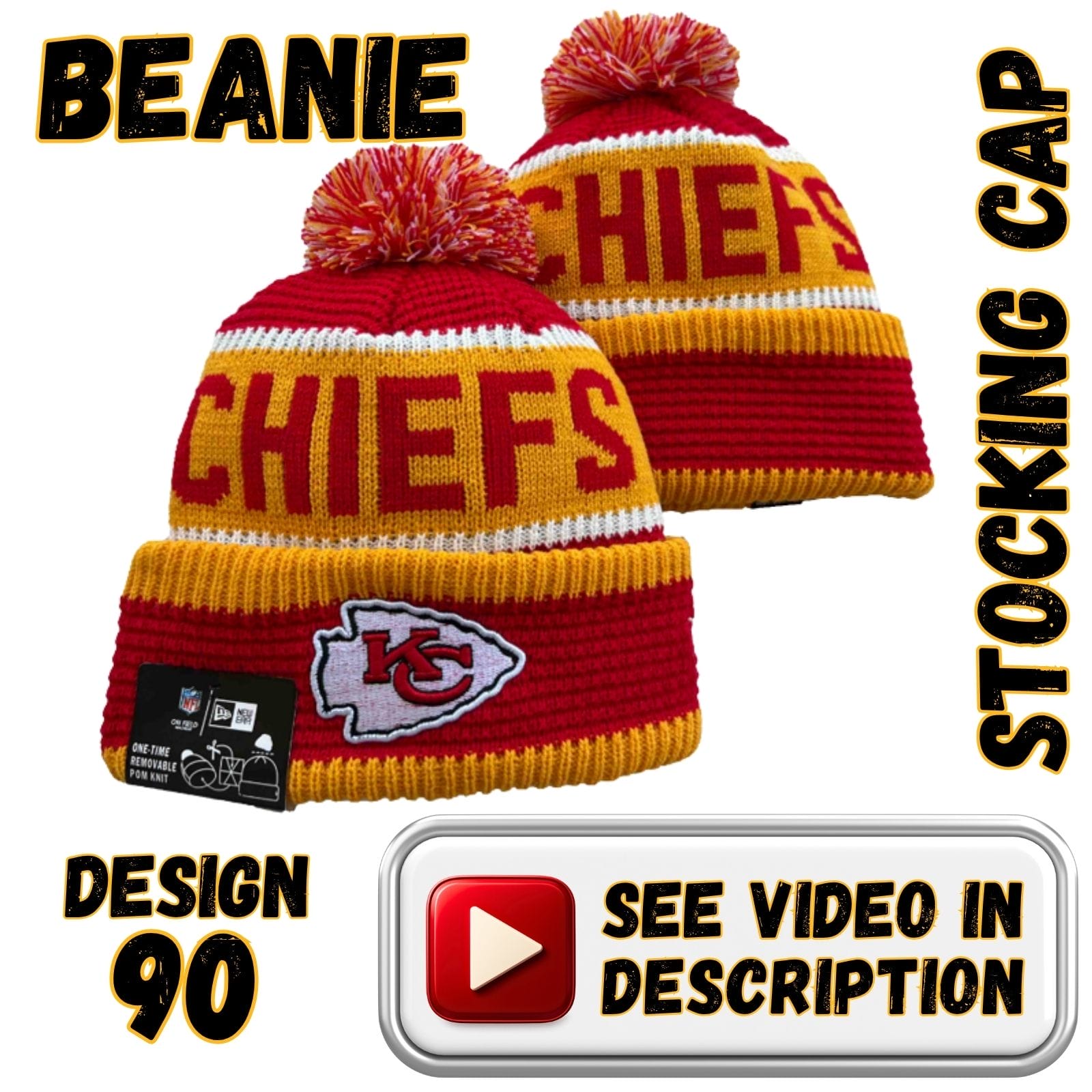 Red Crown, Gold “CHIEFS” Band, Red Cuff w/ Gold Trim & Red/Gold Pom (90)