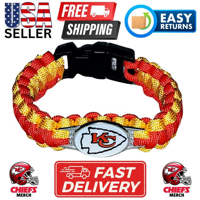 Kansas City Chiefs Paracord Bracelet